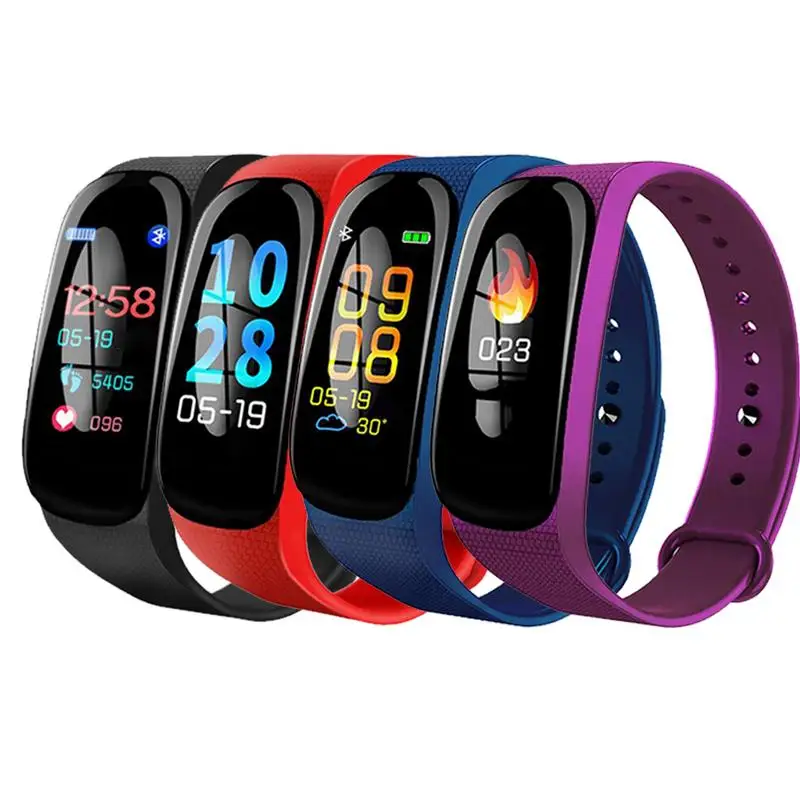 

M5 Smart Bracelet Upgrade Sports Bracelet ECG Heart Rate Blood Pressure Oxygen Monitoring Call Reminder Large Screen Wrist Band