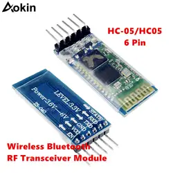 HC-05 6 Pin беспроводной Bluetooth RF трансивер модуль для Arduino BT серийный сквозной модуль HC05 беспроводной Серийный