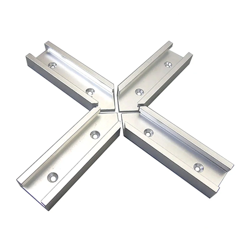

4Pcs 30 Type Aluminum Alloy Chute Jig Accessory Fixture Woodworking Table Slot Connector 200mm Miter Cross T-track Rail #1227