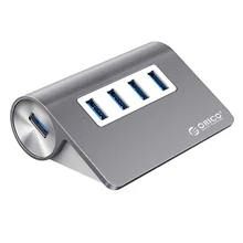 Orico алюминиевый сплав 4 порта Usb 3,0 концентратор Высокоскоростной мини-разветвитель портативный концентратор для ноутбука ПК компьютер