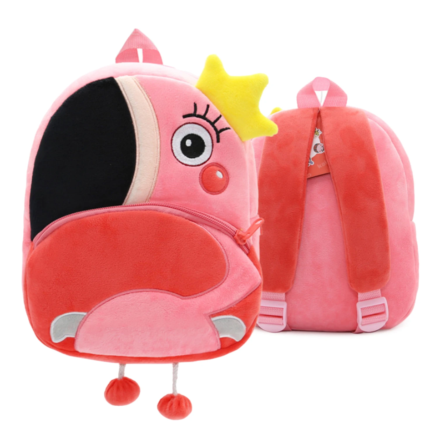 Дети Kawaii мультфильм мягкий короткий плюшевый рюкзак в форме животного Зебра