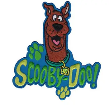 

SCOOBY-DOO iron on patches dog movie TV embroidered appliques cloth accessory coat badge wholesale