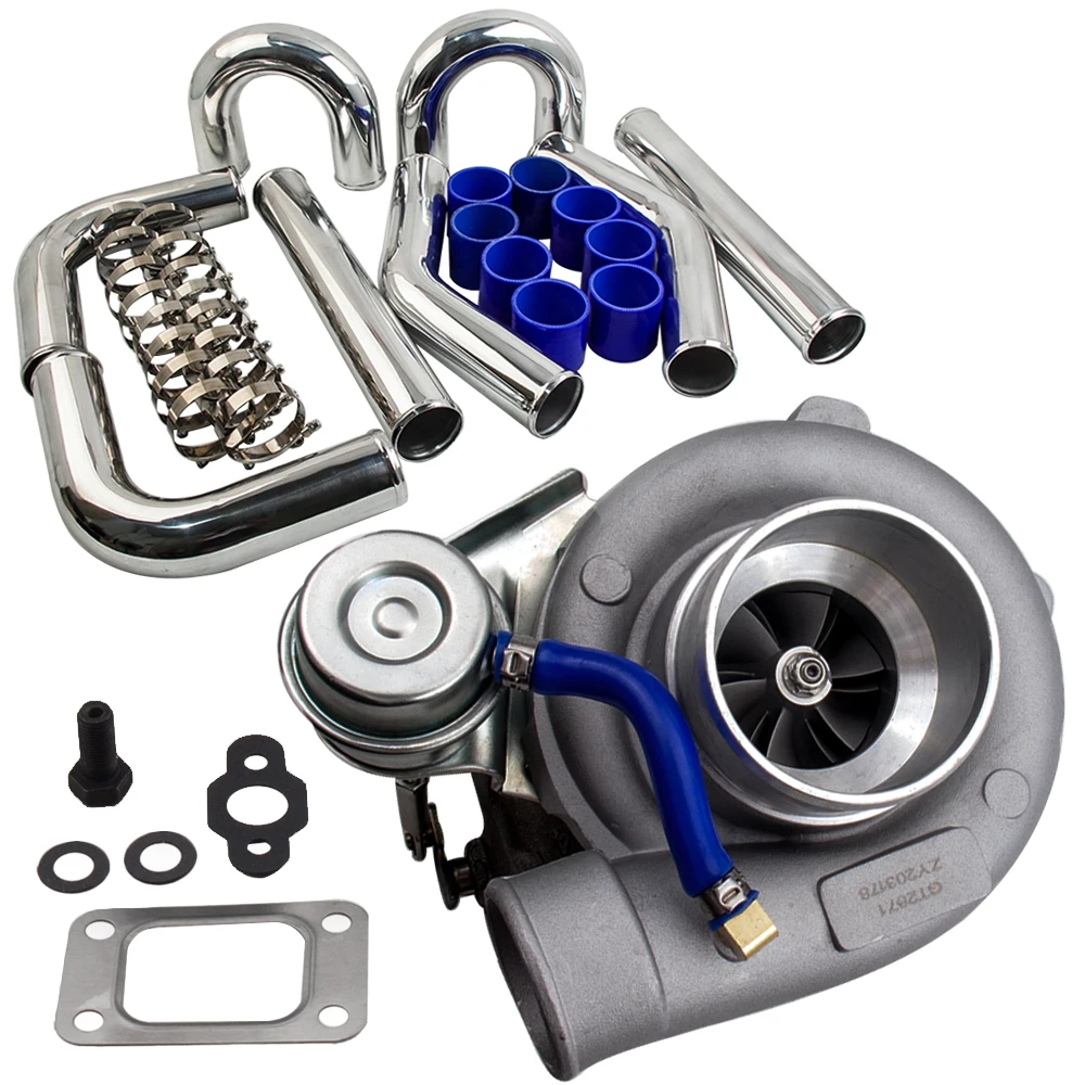 Universal GT2871 Turbocharger Water Cold +3 inch Intercooler Piping