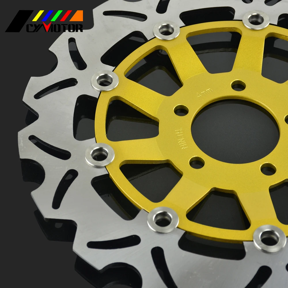 2 шт. плавающие тормозные диски для мотоцикла ротор KAWASAKI KR250 ZXR250 ZRX400 ZZR400 ZX6R ZZR600 Z750