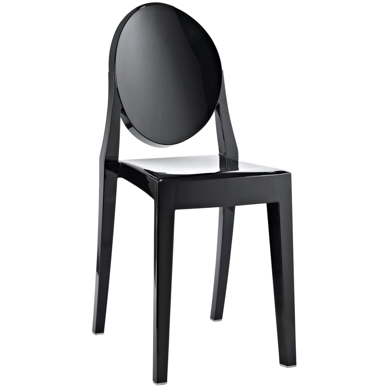 Детский зимний обеденный стул со спинкой EEI-122-BLK | Мебель