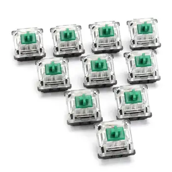 

10Pcs RGB Mechanical Keyboard Switch 3 Pin for Cherry MX Gateron SMD KeyCap Green Switch Keyboard Replacement Sampler Tester Kit