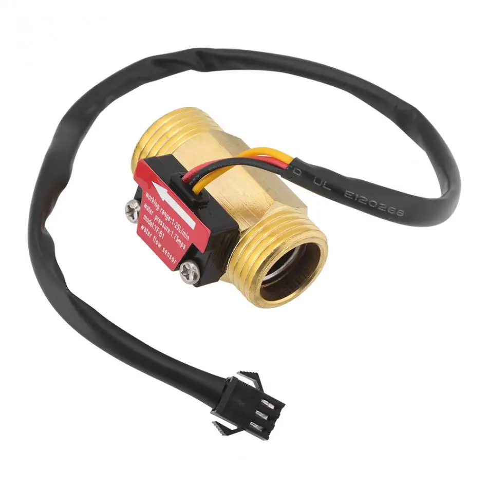 

New 1pc Magnetic Durable 1-25L/min Water Flow Sensor Switch G1/2 Thread High Accuracy Precision