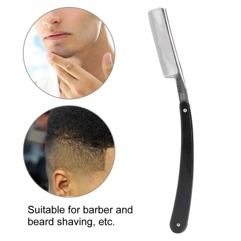 Новые профессиональные складной волос Cut Парикмахерская Нержавеющая сталь Борода бритвы для удаления волос