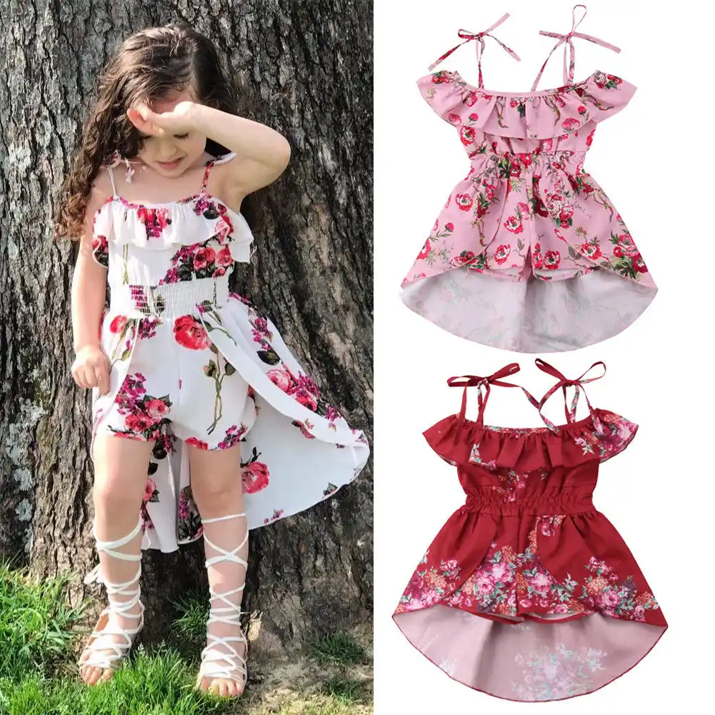 3pcs kids baby girl clothes leopard crop tops d