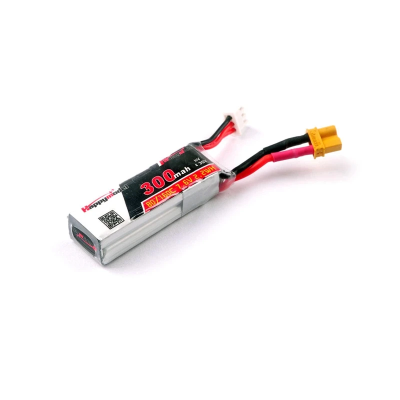Upgrade Lipo Battery Happymodel 2S 300mAh 7 6 V HV 80C перерабатываемая батарея для Whoop Mobula7 FPV RC Мини Drone