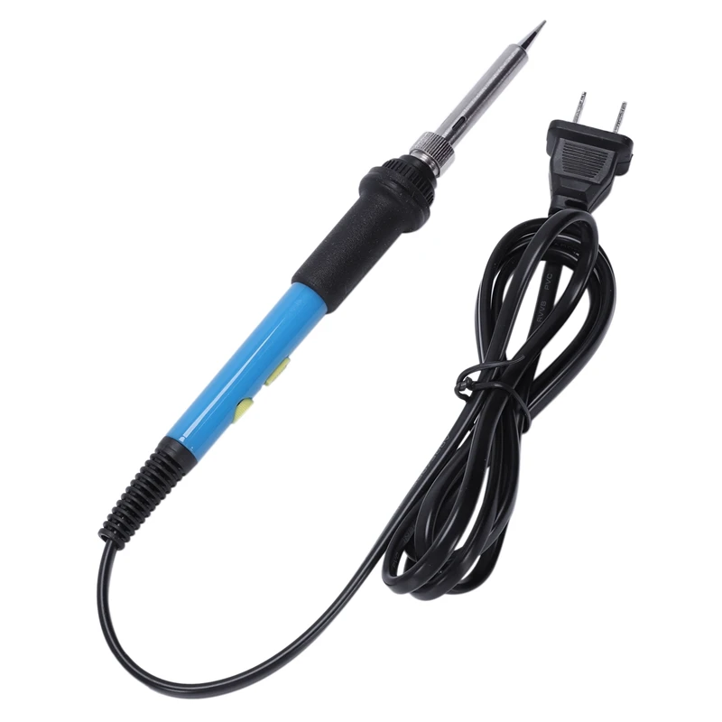 US Plug,60W 1100V Electric Soldering Iron Kit With Power Switch Adjustable Temperature Knob Welding Tool