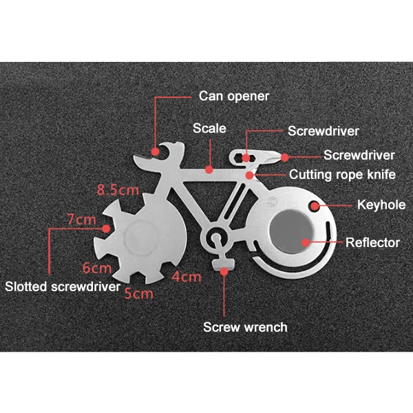 1 шт. многофункциональный инструмент открытый горный велосипед карточный ключ открывалка Открывалка для бутылок с веревкой YS-BUY