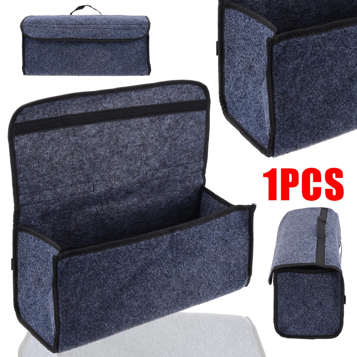 

Treyues Car Trunk Cargo Organizer Collapsible Bag Storage Pocket Box Case Holder Backseat Storage Bag Interior Accessories