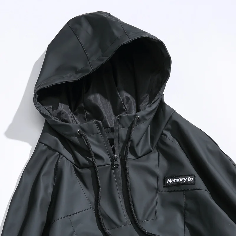 #2526 PU Biker Faux Leather Jacket Men Front Pocket Windbreaker Plus Size 5XL Hip Hop Coat Men Streetwear Jackets With Zipper #2526 PU Biker Faux Leather Jacket Men Front Pocket Windbreaker Plus Size 5XL Hip Hop Coat Men Streetwear Jackets With Zipper