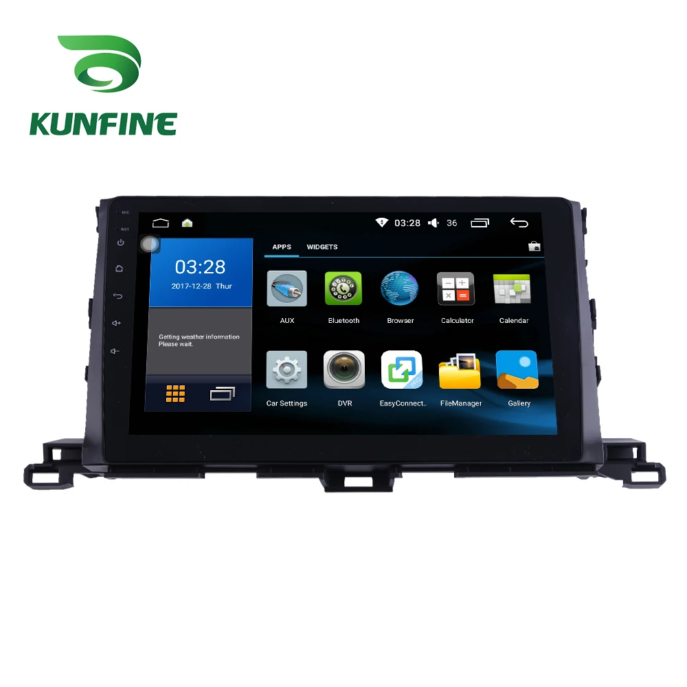  Octa Core 1024*600 Android 8.1 Car DVD GPS Navigation Player Deckless Car Stereo for Toyota Highlan