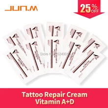 Принадлежности для татуировки 50 шт./лот крем для восстановления татуировки витамин А+ мазь витамин Д Топ восстановление татуировки Крем D-C0