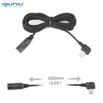 

QIUNIU Mini USB Microphone Mic Adapter Transfer Cable to 3.5mm External Microphone for GoPro Hero 3 3+ 4 for Go Pro Accessories