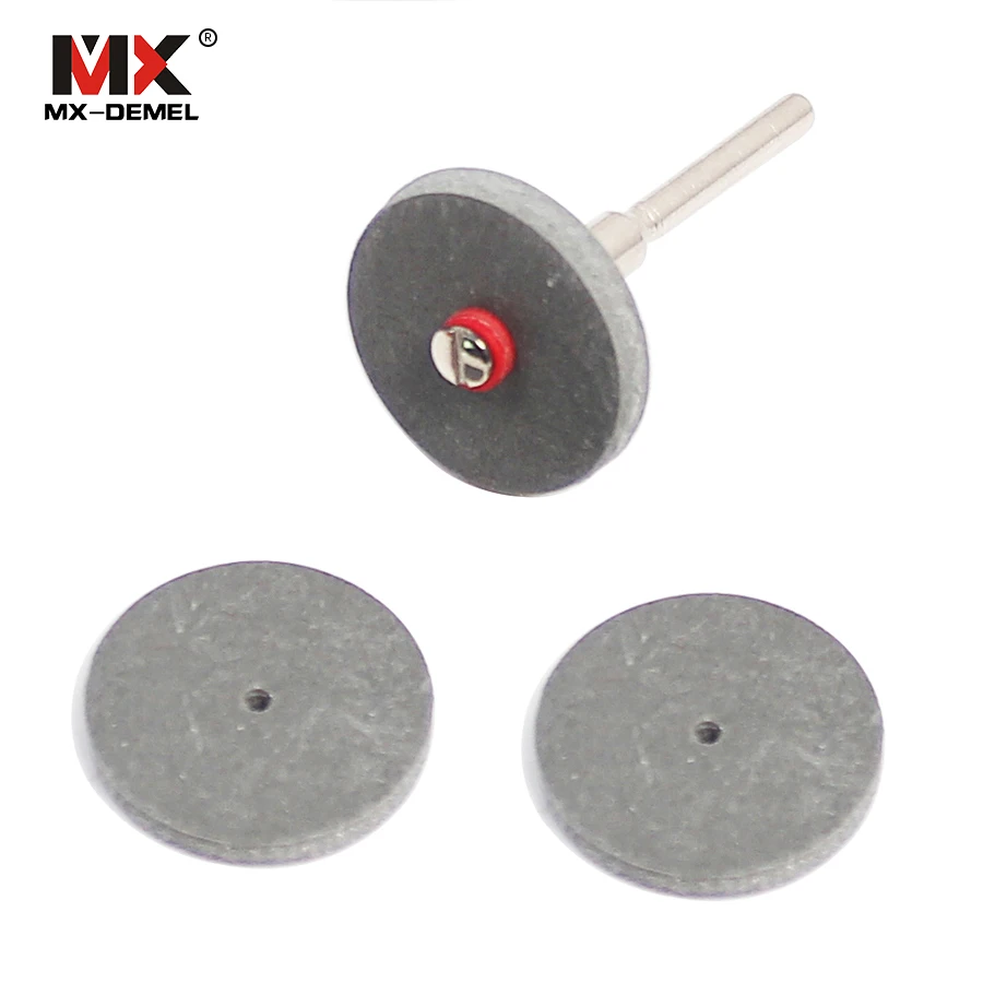 

MX-DEMEL 3pcs 22*3mm Rubber Polishing Wheels for Dental Jewelry Dremel Rotary Tools Polishing Disc with a Mandrel Abrasive Tools