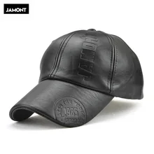 Jamont зимняя модная однотонная цветная Мужская бейсболка из искусственной кожи