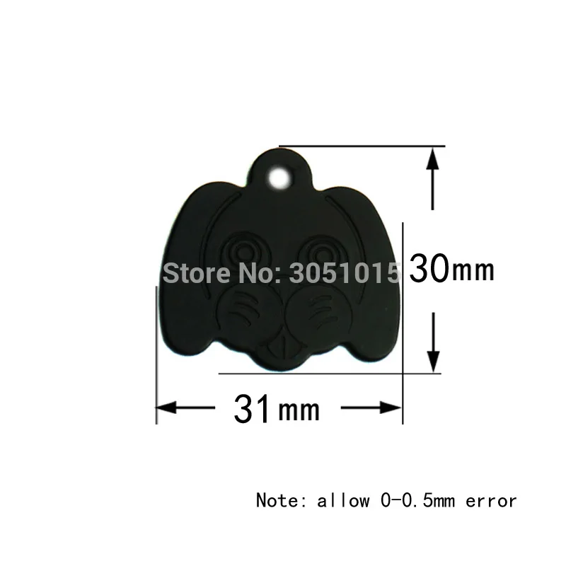 Идентификационная бирка для домашних питомцев с индивидуальным рисунком головы