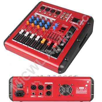 

Pro Red 4 Channel 800W watt Karaoke Stage Power Mixer Mixing Console Sound Voice Processor Wireless Bluetooth PMR401-AMP