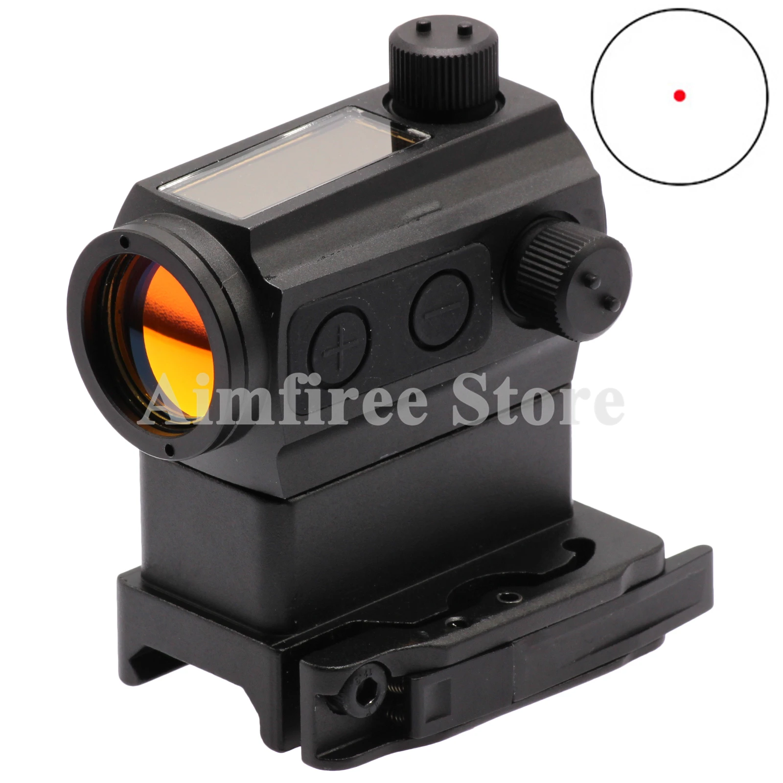 

Solar Power System 1x22 Red Dot Sight Optics Rifle Scope QD Picatinny Weaver Rail Mount For Hunting