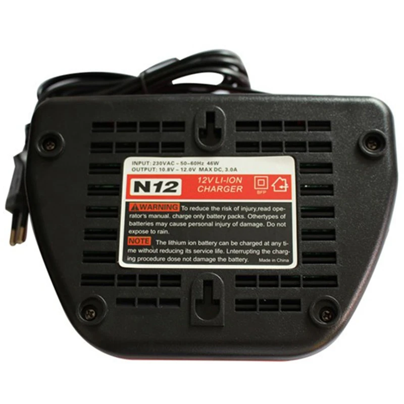 Горячая TTKK ЕС вилка Ac220 240V литий ионное зарядное устройство для Milwaukee M12 N12 вход