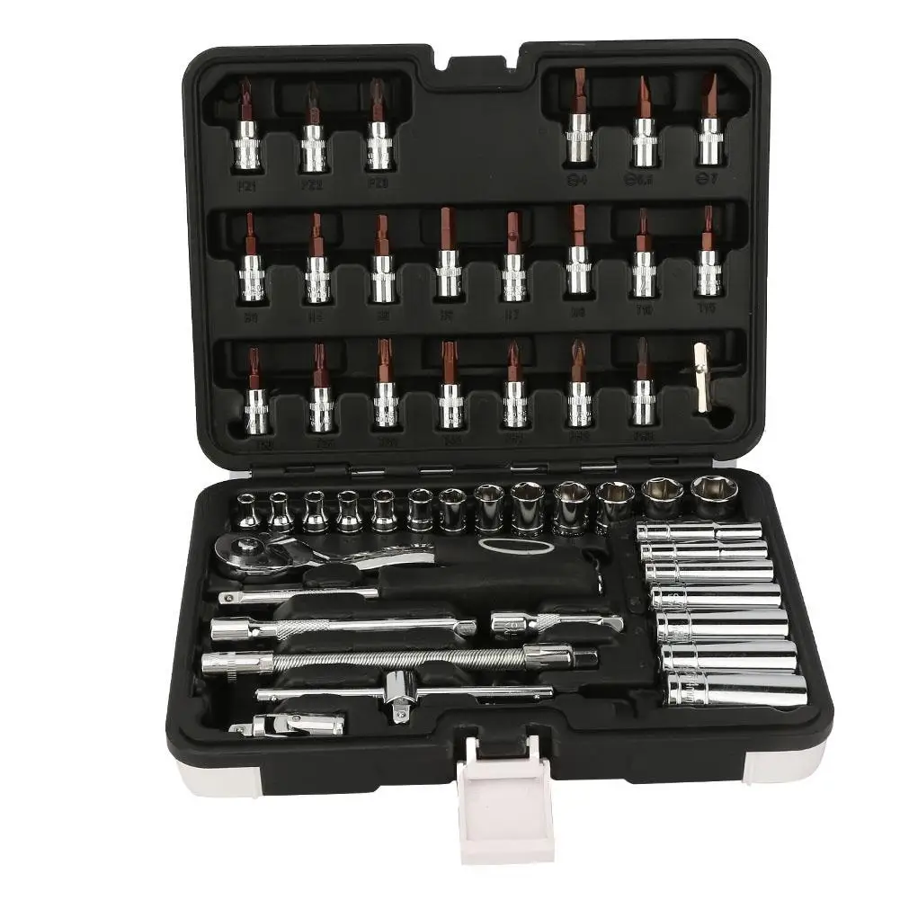 

Woodworking Tool Set 53pcs Ratchet Socket Wrench Bit Professional Repairing Kit Hand Tool Set DIY Tool Set new