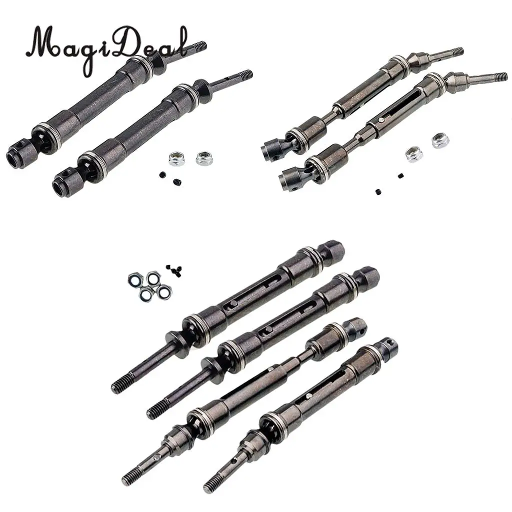 MagiDeal 4x Универсальный приводной вал из алюминиевого сплава для Traxxas Slash 1/10 SLA017 4X4
