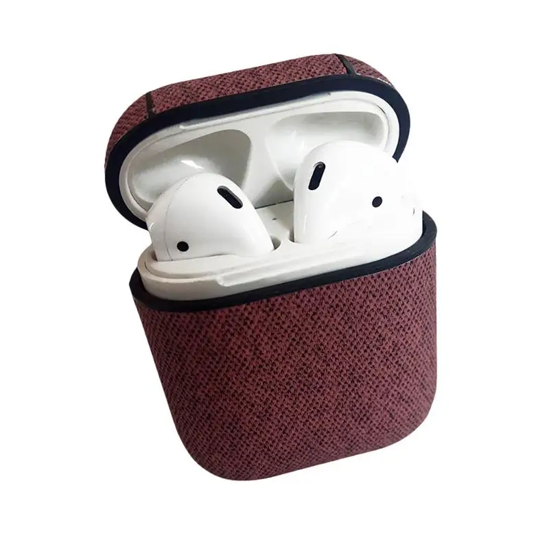

For Airpods Protective Case Wireless Bluetooth Headset Box Charging Bag Leather Earphone Cover Shell For Airpods For Iphone