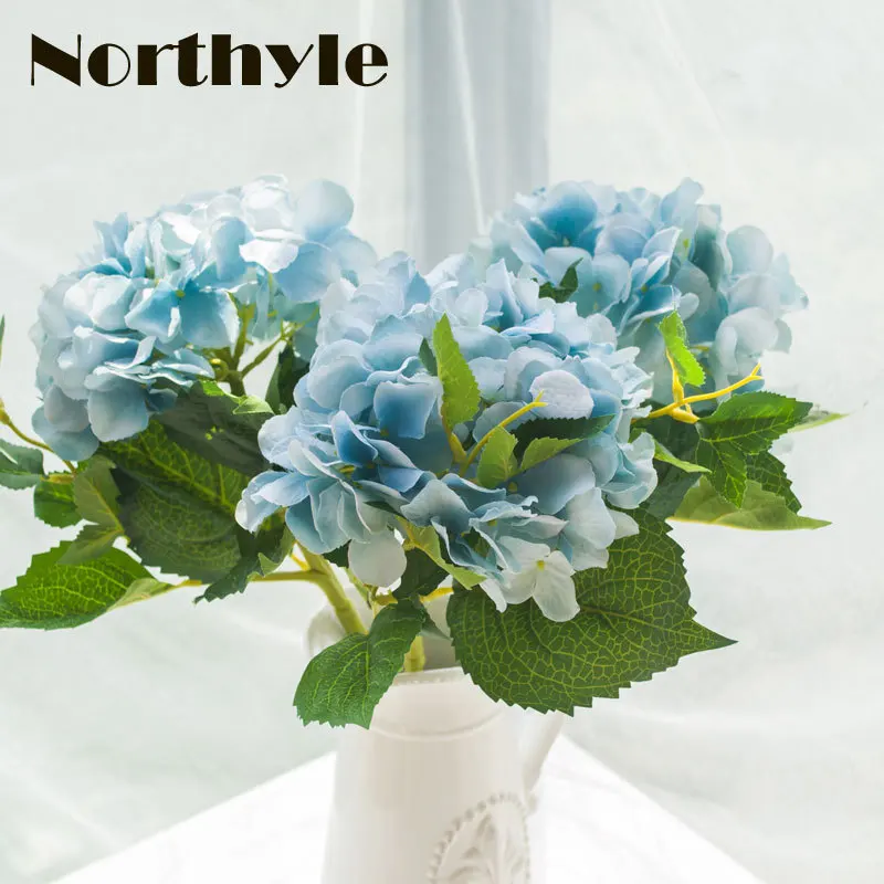 Hydrangea fake silk wedding Artificial flowers high quality balls for Home party decorations