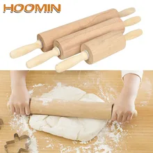 HOOMIN клецки тесто для пиццы скалка для выпечки печенье выпечка печенья инструмент 47 см/41 см/31 см деревянная Скалка с шарикоподшипник ручка