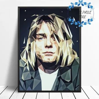 

KURT COBAIN Art Canvas Poster Music poster Wall Pictures for Living Room No Frame