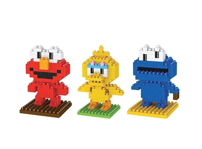 

1 piece Miniature DIY Diamonds Mini Assembling Building Block Toys Anime Seasame Street Elmo Model Decoration Gift