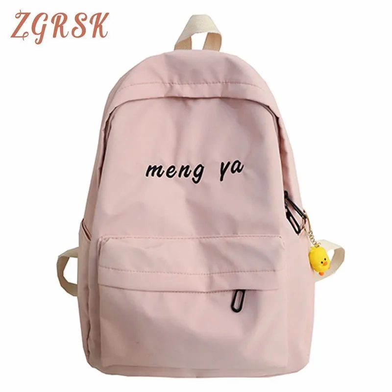 

Nylon Women Cute Backpacks Travel Fashionable Clear Casual Backpack Unisex To School Party Bags Fashion Shoulder Bag