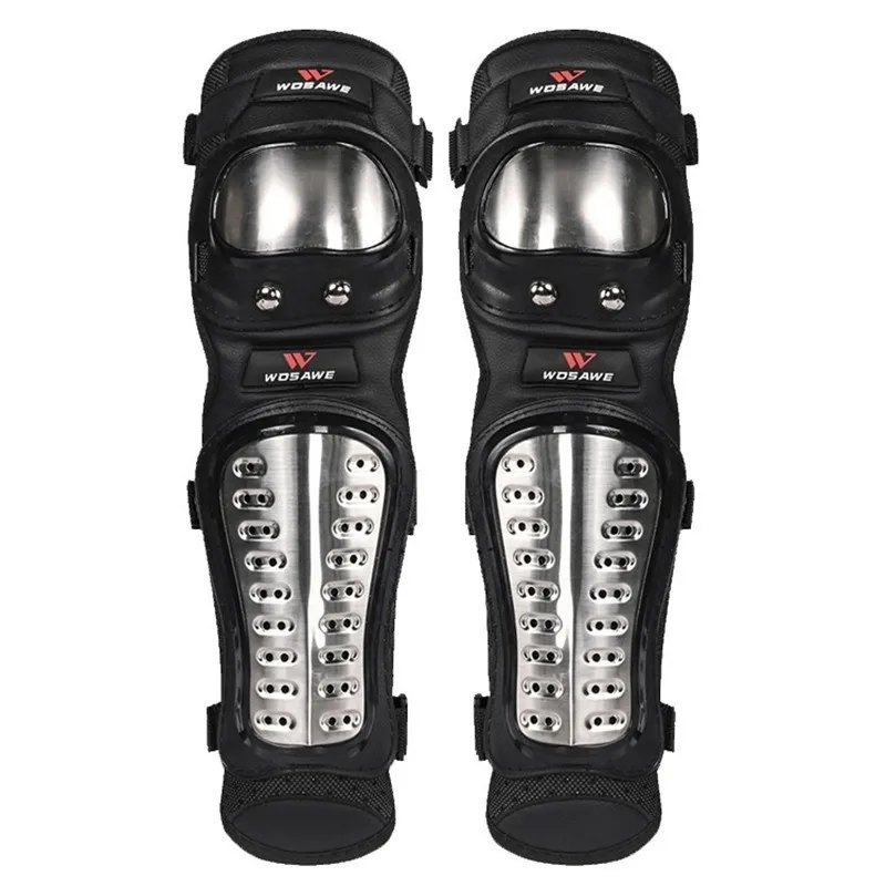 

High Quality Stainless Steel Knee Pad Scooter Sports Kneecap Safety Sleeve Brace Motorcycle Legging Support Protector Protective