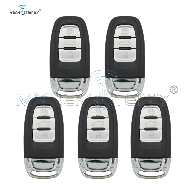 Remtekey 5 шт. 3 кнопки Автомобильный ключ для Audi A6 Q5 A4 A3 A1 умный чехол с дистанционным