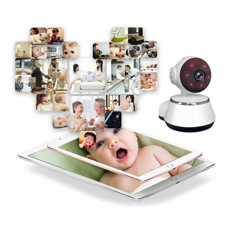 Мини Wi Fi монитор IP камера система безопасности для умного дома. С камерой