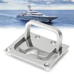 Лодка Yacht внутренняя проводка подъема тянуть люк Лифт кольцо ручка 316 нержавеющая сталь Серебряная поверхность полировки коррозии