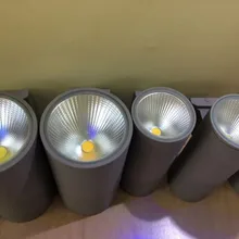 10 шт./лот AC85-265V 20 Вт двойной крыльцо свет AC110V 220 В COB светодиодный настенный светильник 2x10 Вт теплый/холодный белый водонепроницаемый IP65 открытый светильник