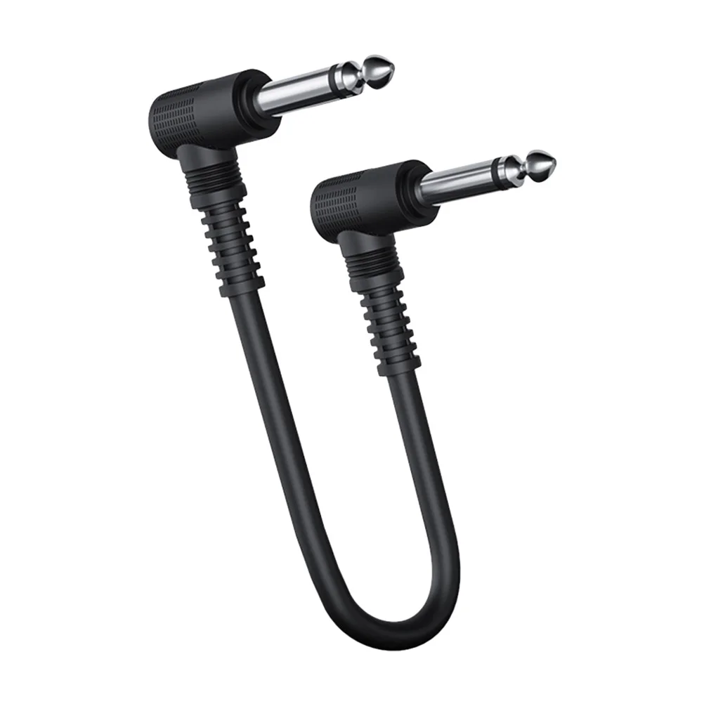 15cm 20cm Instrument Cables Guitar Patch Cables For Bass Keyboard Effect Pedals (Black)Guitar