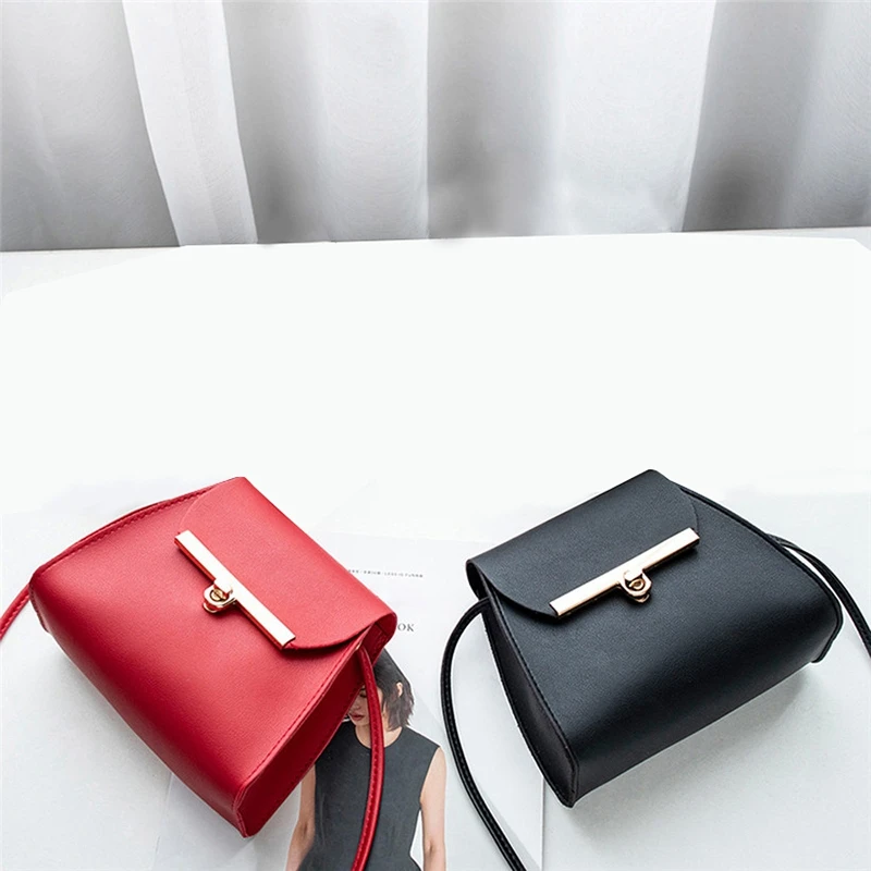 Simple Flap Shoulder Pu Leather Bags Women Girls Pure Color Mini Messenger Chest Bag Crossbody Handbags Simple Flap Shoulder Pu Leather Bags Women Girls Pure Color Mini Messenger Chest Bag Crossbody Handbags