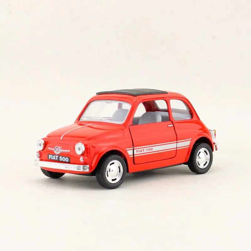 KINSMART литая металлическая модель/1:24 весы/Fiat 500 игрушка/вытяжная обучающая Коллекция/для детского подарка или для коллекции