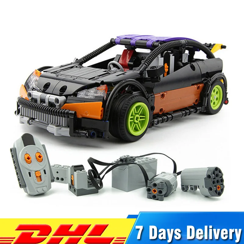 

Lepin 20053 640PCS Technic Remote Control The Hatchback Type R Model Building Cmpatible LegoINGlys 6604 Blocks Bricks Toys