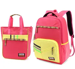 Нейлон набор рюкзаков Начальная школа обувь для девочек школьная сумка для мальчиков высокое качество рюкзак дорожные сумки 2 шт./компл