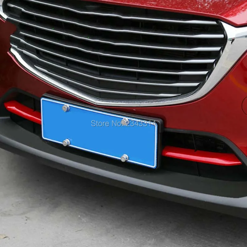 Для Mazda CX 3 CX3 2016 2017 2018 ABS хром автомобиль внешний средняя сетка отделка орнамент