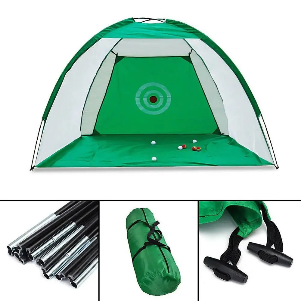 

Golf Hitting Net Outdoor Sports Portable Practice Cage Indoor Garden Trainer 2M