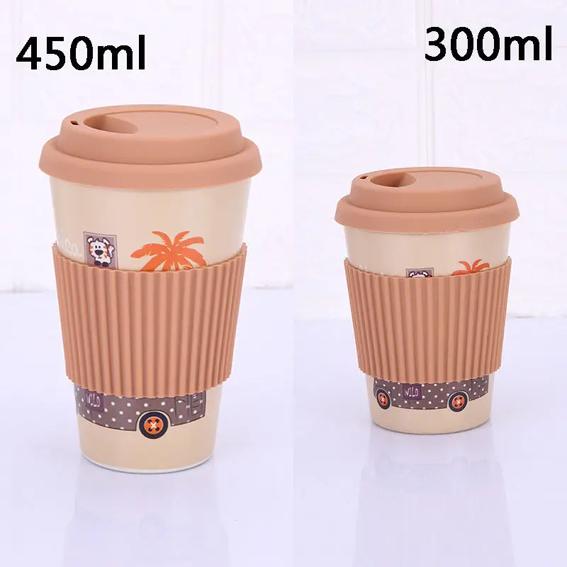 New Travel Reusable Bamboo Fibre Coffee Cup Eco Friendly Coffee Mugs
