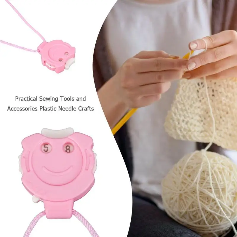 

Plastic Needle Crafts Crochet Knitting Sewing Row Counter with Hanging Rope Knitting Tools Sewng Accessories