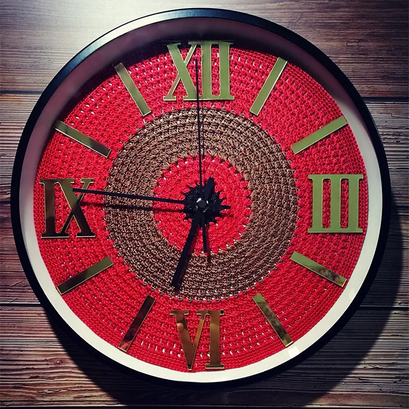 

New 3D Wall Clock Handmade Silent Movement Wall Clock Modern Design 12inch/14inch Large Wall Clock For Living Room Duvar Saati